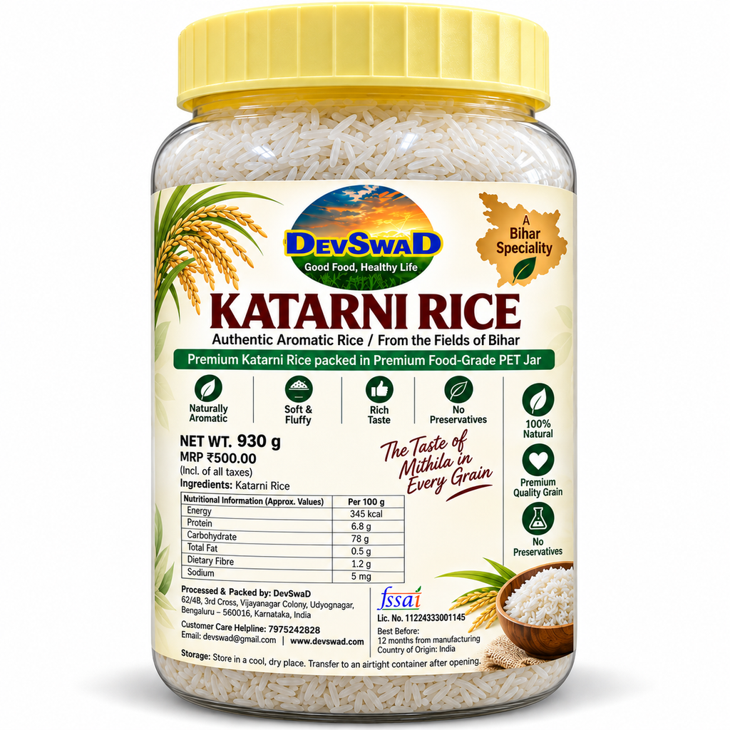 DevSwaD Premium Bhagalpuri Katarni Chawal/Rice in Jar (930g)|Naturally Aromatic|Easy to digest|Jagdishpuri