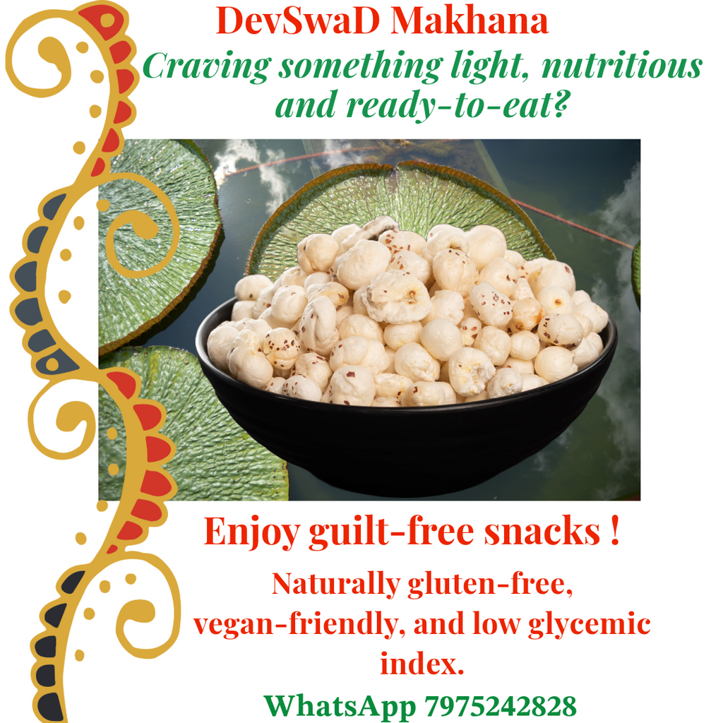 DevSwaD Mithila Makhana 200g High Protein, Rich in Fiber, Naturally Fat-Free