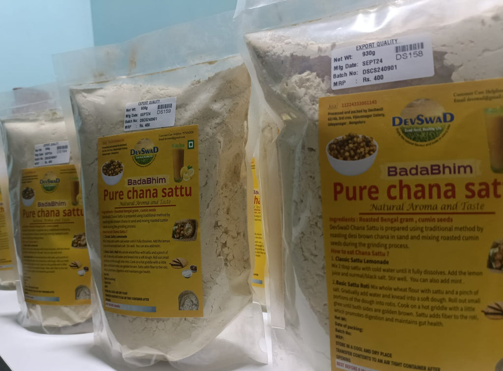 DevSwad Pure Bihari Chana Sattu|Traditional Way of Preparation|Bengal Gram|High Protein