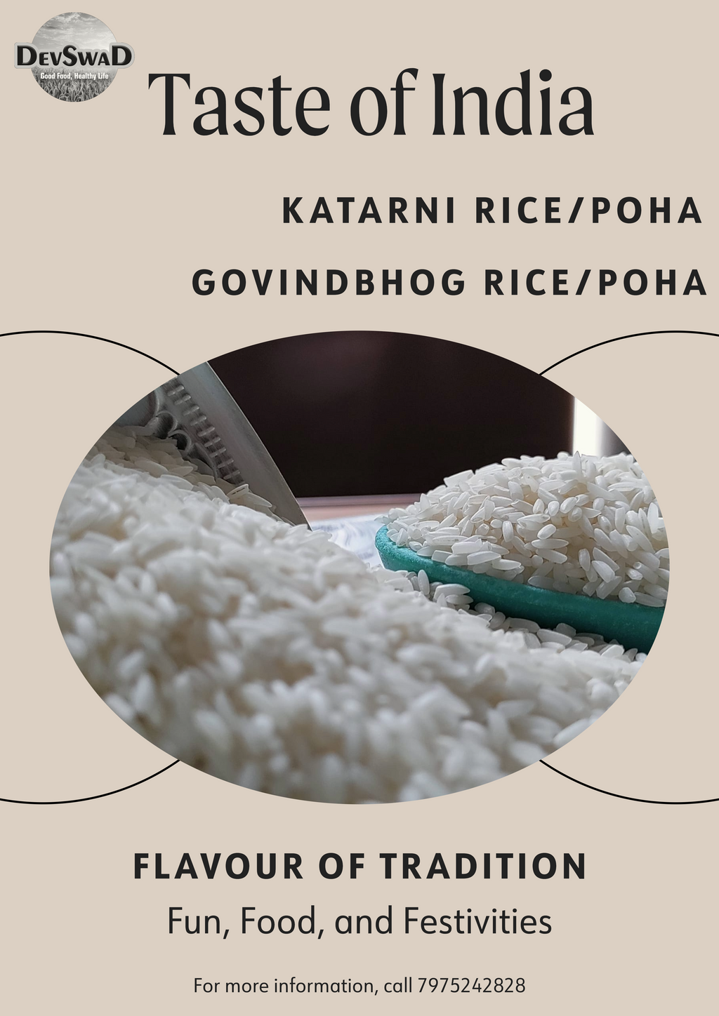 DevSwad GovindBhog Rice|MalBhog Bhagalpuri Rice|Kheer wala rice